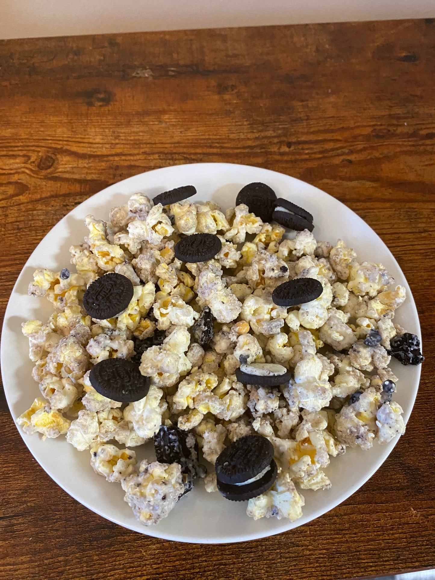 Cookies and Cream Flavored Popcorn(Online Orders Coming Soon)