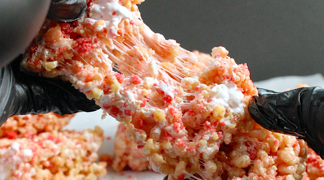 Strawberry Short Cake Rice Krispie Treats